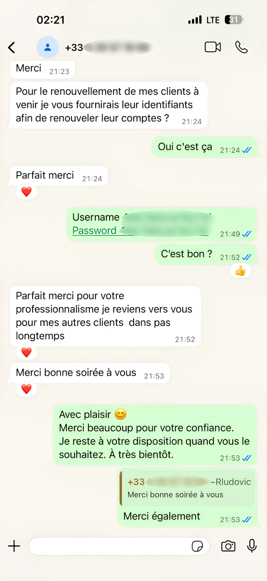 Avis client Yanis Bruxelles — Prosat